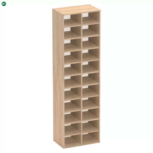 Magas polcállvány/cipőtartó, artisan tölgy, IGNO