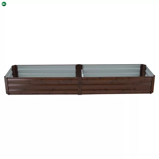 Magasított virágágy, barna, acél, NONKY TYP 6