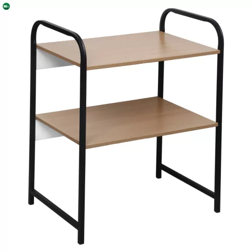 Polcállvány, fekete/barna, BAYAN