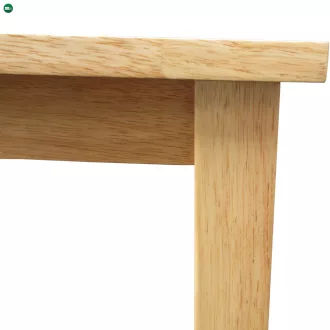 Étkezőgarnitúra 1+4, tömör fa, természetes, LOAK
