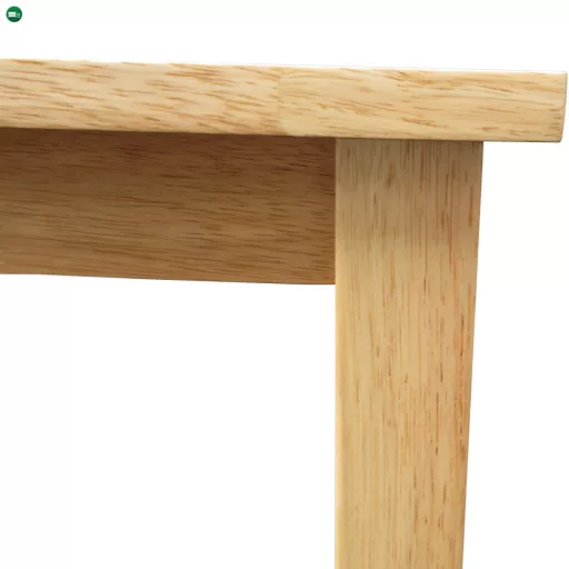 Étkezőgarnitúra 1+4, tömör fa, természetes, LOAK