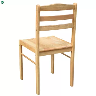 Étkezőgarnitúra 1+4, tömör fa, természetes, LOAK