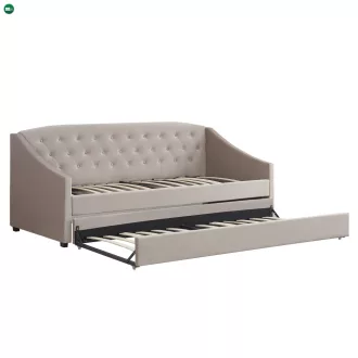 Kihúzható ágy, barnásszürke Taupe, ALODA