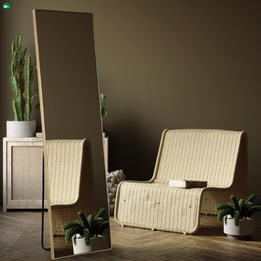 Álló tükor, arany, LUSET NEW