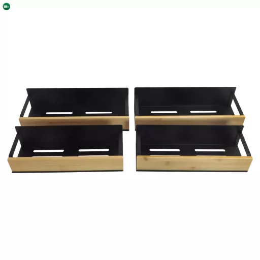 Polcok, 4 db, barna/fekete, ZOBER TYP 1