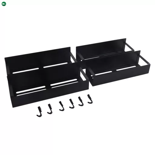 Polcok, 4 db, fekete, ZOBER TYP 2