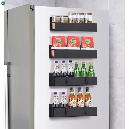 Polcok, 4 db, fekete, ZOBER TYP 2