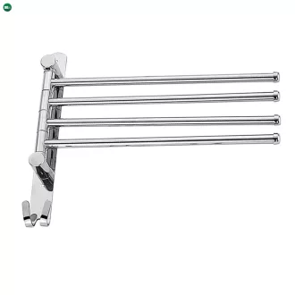 Törülközőtartó, ezüst, HOLDER