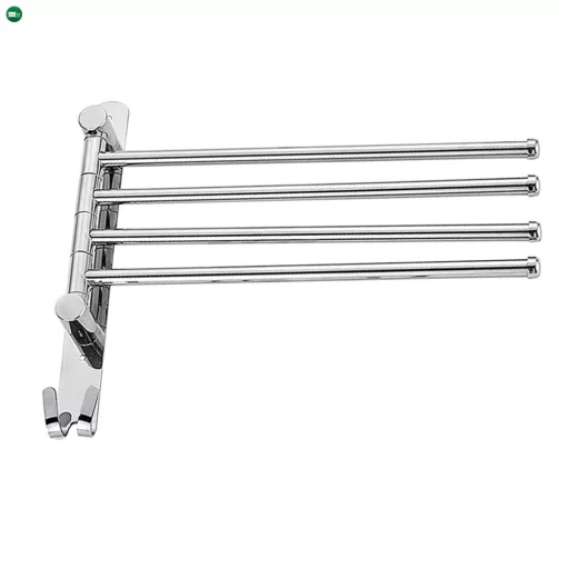 Törülközőtartó, ezüst, HOLDER