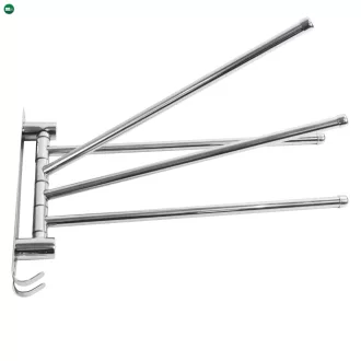 Törülközőtartó, ezüst, HOLDER