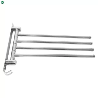 Törülközőtartó, ezüst, HOLDER