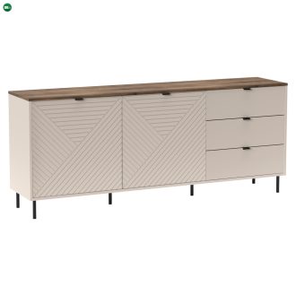 Komód, kasmír/castello tölgy, EYCO 2D3S