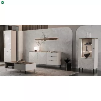 Komód, kasmír/castello tölgy, EYCO 2D3S