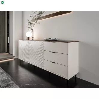Komód, kasmír/castello tölgy, EYCO 2D3S