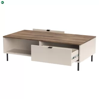 Dohányzóasztal, kasmír/castello tölgy, EYCO 2S/110
