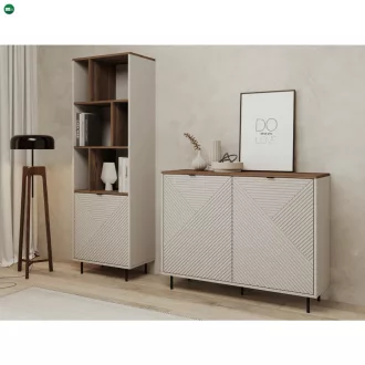 Komód, kasmír/castello tölgy, EYCO 2D