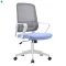 Irodai szék, neomint-világoskék/szürke/fehér, SALOMO TYP 1