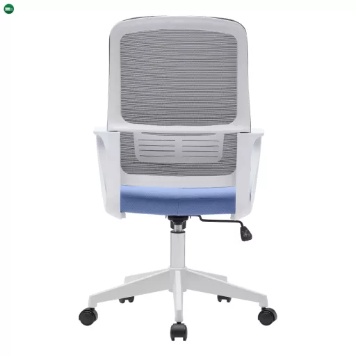 Irodai szék, neomint-világoskék/szürke/fehér, SALOMO TYP 1