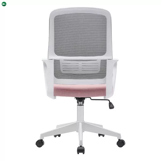 Irodai szék, rózsaszín/szürke/fehér, SALOMO TYP 1