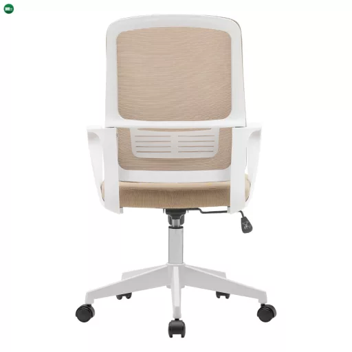 Irodai szék, bézs/fehér, SALOMO TYP 1