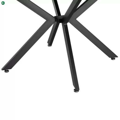 Kihúzható étkezőasztal, sötét tölgy/fekete, 100x100-140x75 cm, ABERO TYP 1