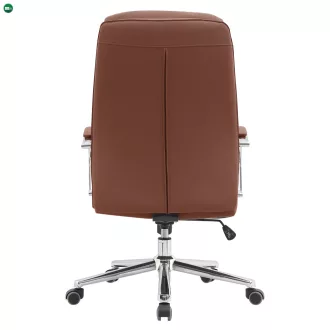 Irodai szék, barna camel/króm, ADMON