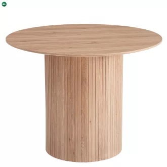 Étkezőasztal, tölgy, átmérő 100 cm, PAOLO