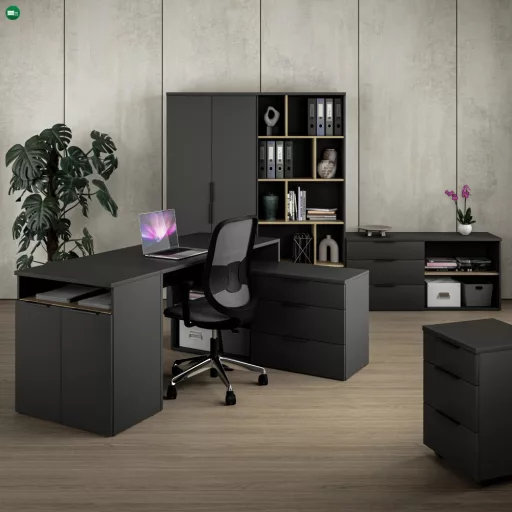 PC asztal, antracit, ADAPO ADP03