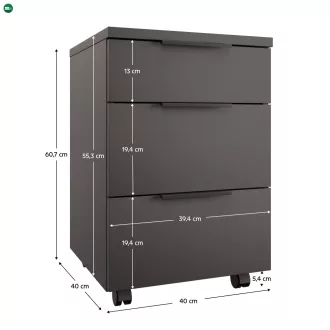 Konténer, antracit, ADAPO ADP06