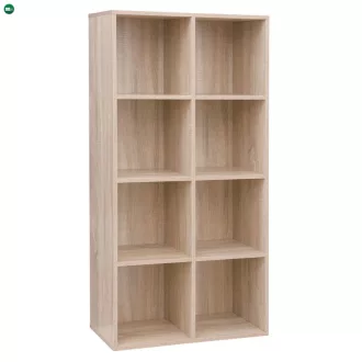 Polcos szekrény, természetes tölgy, SANDE