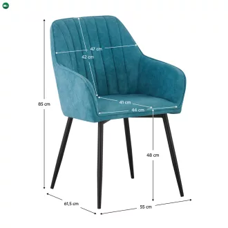 Design fotel, zöld/fekete, VAJRO
