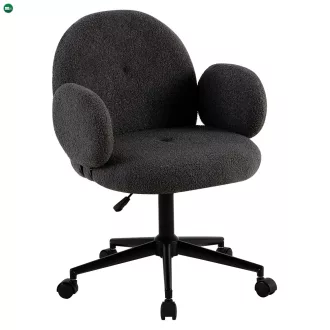 Irodai szék, szürke/fekete, TURIO