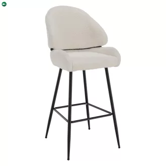 Bárszék, fehér/fekete, SANAKO TYP 2