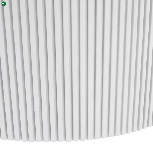 Dohányzóasztal, fehér márvány/MDF, átmérő 80 cm, MAHIR TYP 1