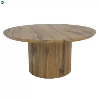 Dohányzóasztal, tölgy, átmérő 80 cm, MAHIR TYP 2