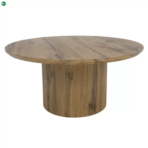 Dohányzóasztal, tölgy, átmérő 80 cm, MAHIR TYP 2