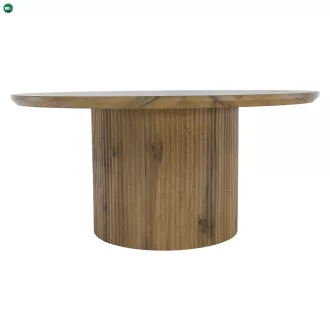 Dohányzóasztal, tölgy, átmérő 80 cm, MAHIR TYP 2