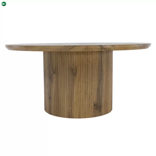 Dohányzóasztal, tölgy, átmérő 80 cm, MAHIR TYP 2