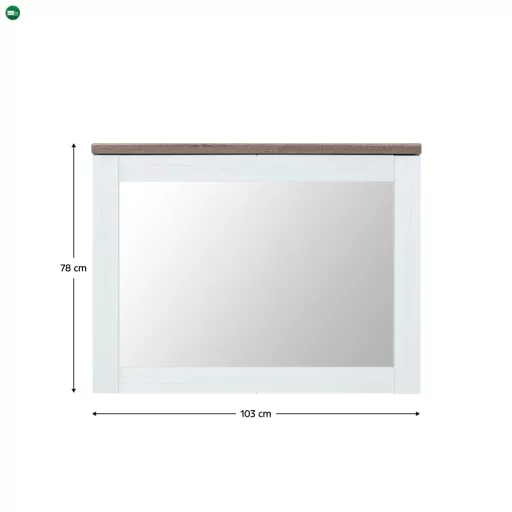 Tükör, canyon fenyő/sonoma trüffel tölgy, TEINA LUS103