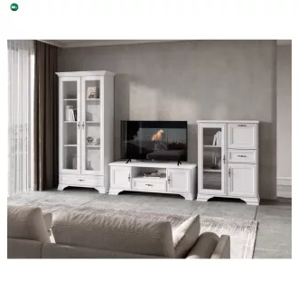 TV-asztal, alpesi fehér, KENTAK RTV2D1S