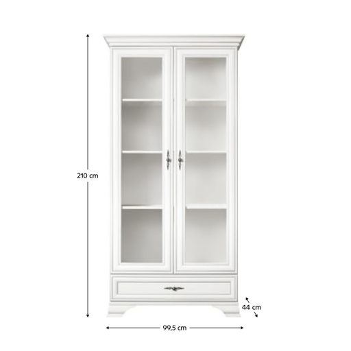 Vitrin, alpesi fehér, KENTAK REG2W1S