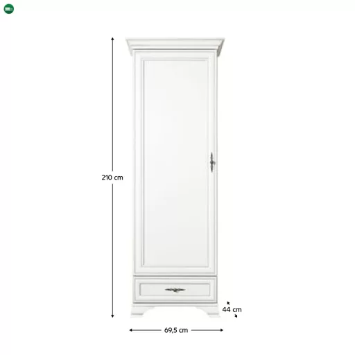 Polcállvány, alpesi fehér, KENTAK REG1D1S
