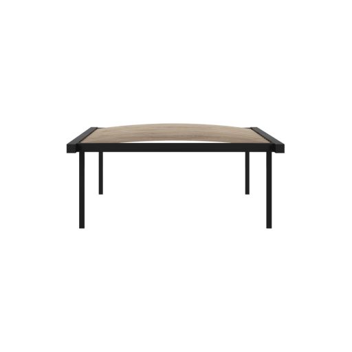 Önálló ágyrács, 90x200, fekete, fém/nyírfa, KENTAK