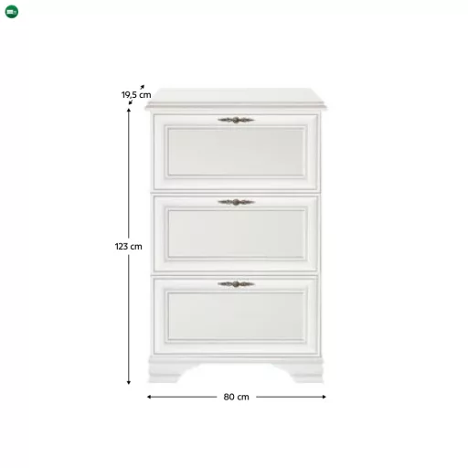 Cipőtartó, alpesi fehér, KENTAK SFB3B