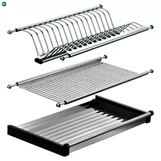 Edényszárító felső szekrénybe, rozsdamentes acél, KAPIO TYP 1