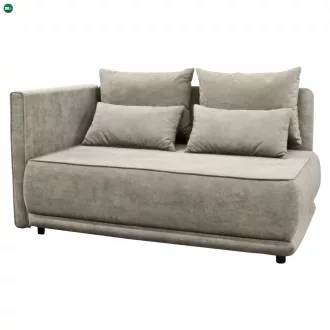 Kihúzható kanapé, bézsesszürke Taupe, balos, LIAMI