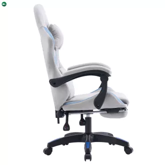 Irodai/gamer szék, szürke/kék, ZODIA