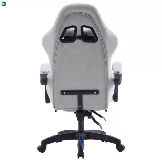 Irodai/gamer szék, szürke/kék, ZODIA