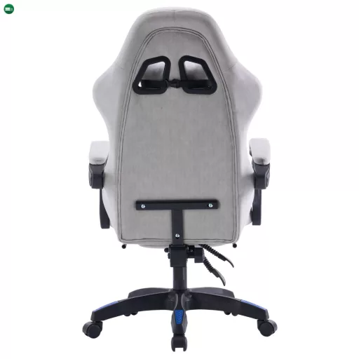 Irodai/gamer szék, szürke/kék, ZODIA
