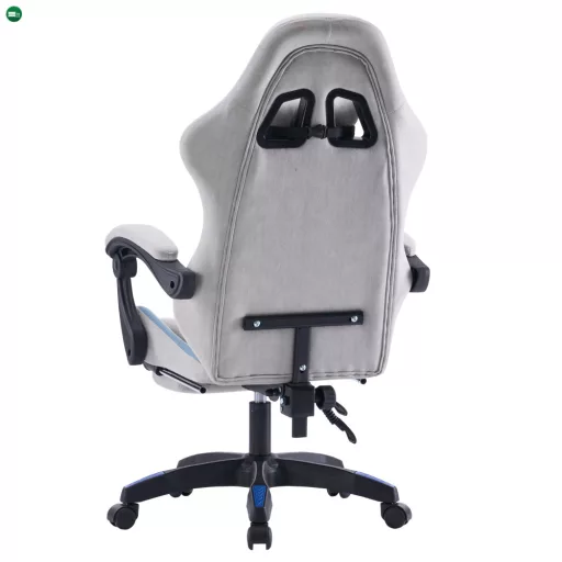 Irodai/gamer szék, szürke/kék, ZODIA